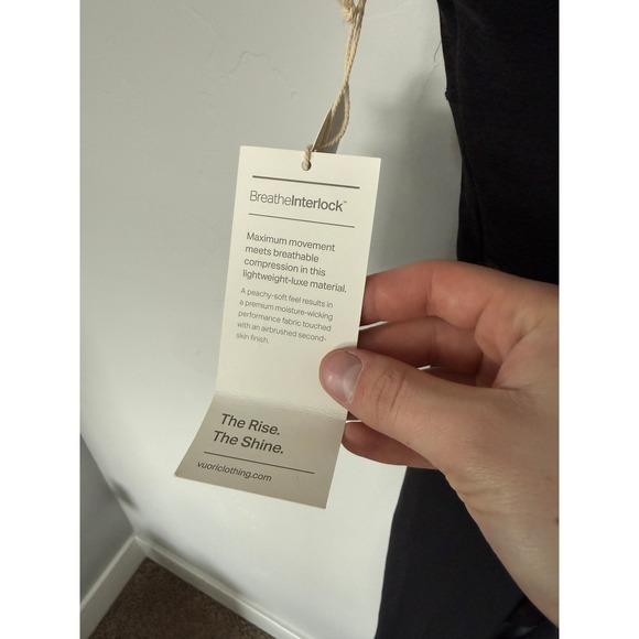 Vuori Colorblock Corset Jumpsuit Black Women's Size L Athleisure Performance - Picture 6 of 11